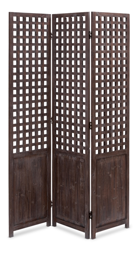 Three Panel Floor Screen