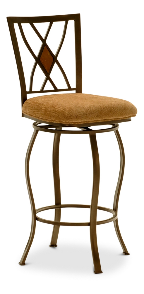 Rustic Crossing Swivel Barstool