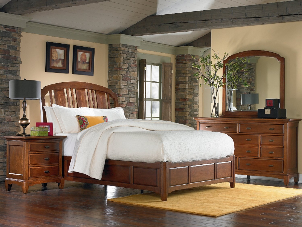 Mission Revival Queen Bed