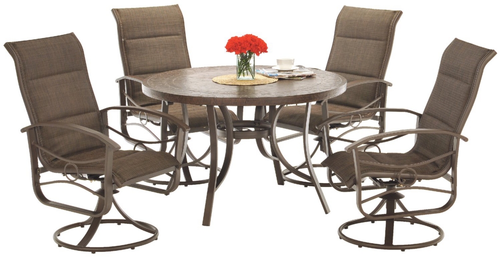 Callaway 5-PC Padded Sling Patio Dining Set